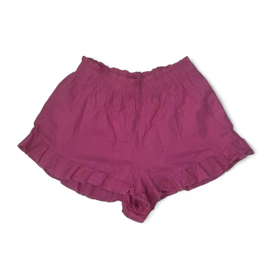 PINK AERIE HIGH WAISTED RUFFLE SHORT